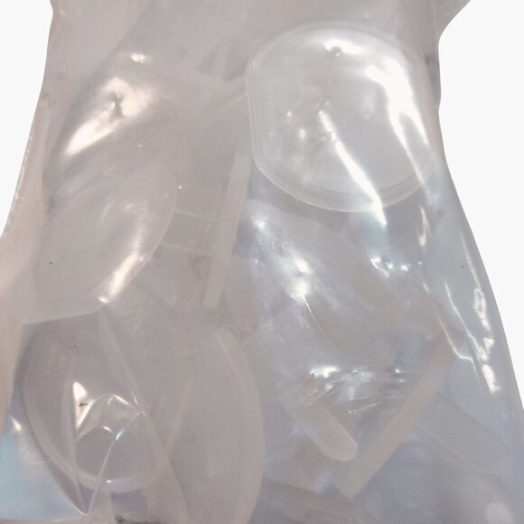 Hyper Tough Safety Outlet Covers 30 Pack Clear Plastic Child Toddler Safety - Picture 2 of 3